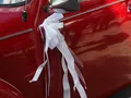 udekorowane auto do ślubu